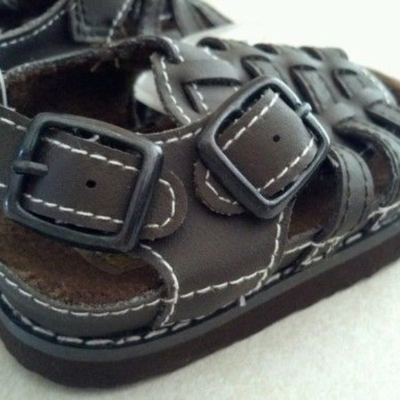 Baby Girl's Size 2 Infant Brown Sandals NWT - Picture 4 of 7